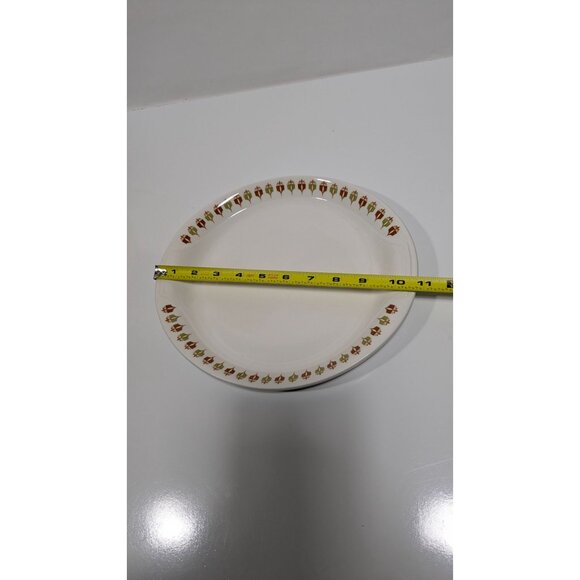 Syracuse Syralite Captains Table Oval Serving Platter Plate White Floral Vintage - Picture 4 of 10